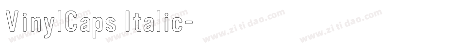 VinylCaps Italic字体转换